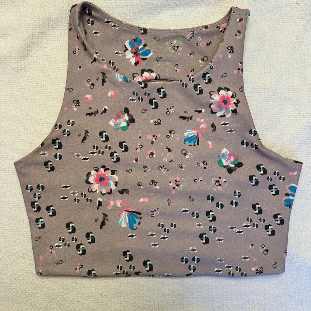 BECCA Floral and Leopard Print Tank Top - Multicolor
